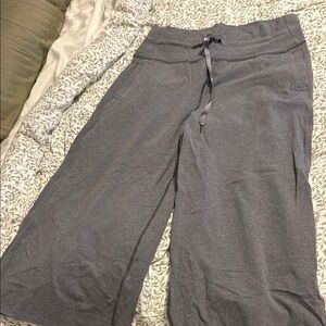 Gray Wide-Leg Lounge Pants